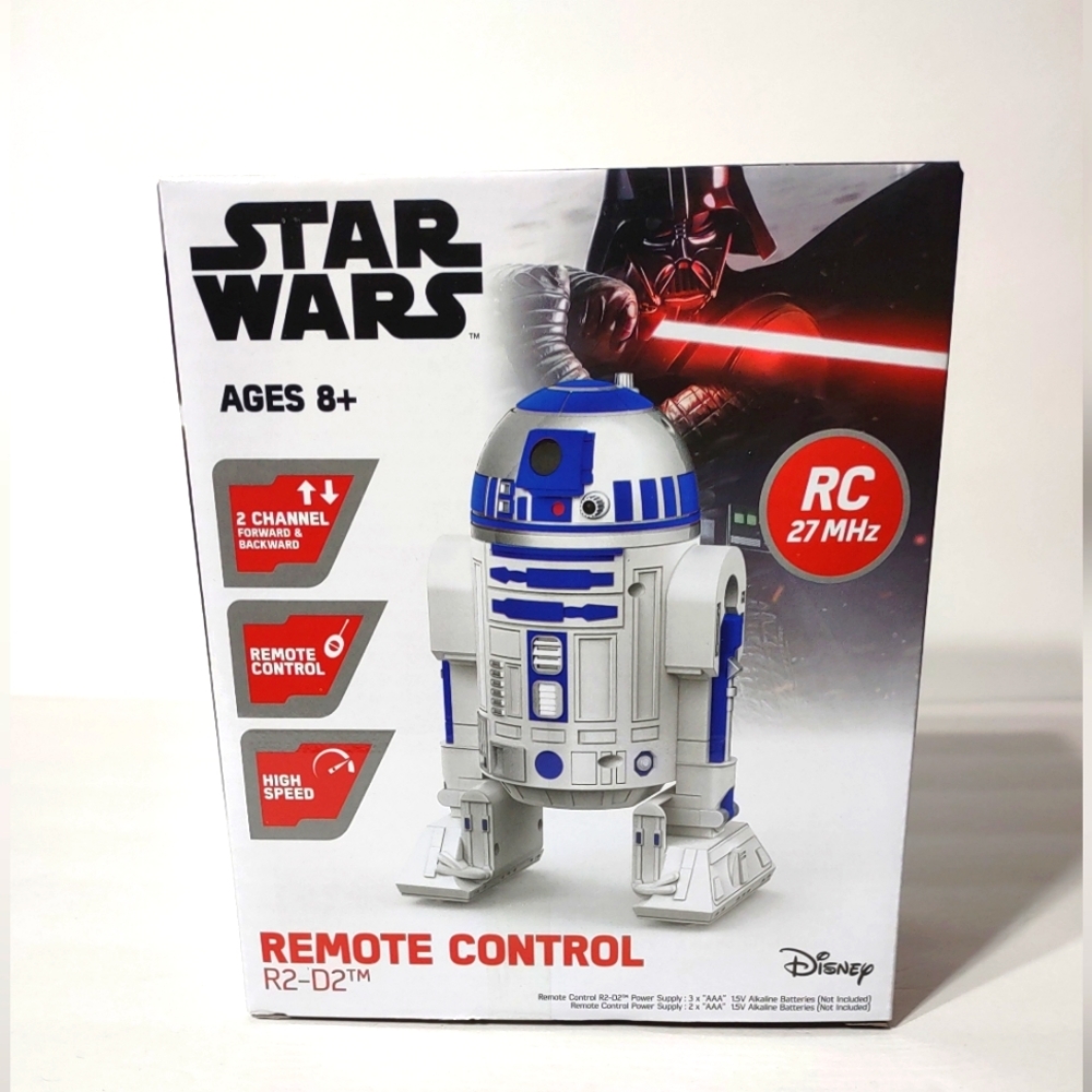 Star Wars - NIB Remote Control R2-D2 Droid - 2 Speed - 7 Inch